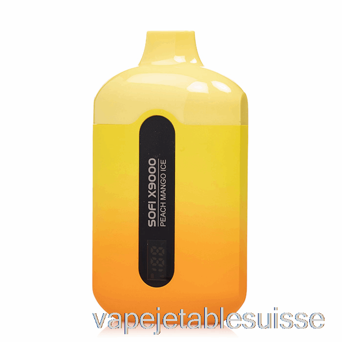 Vape Suisse Sofi X9000 Glace à La Pêche Et à La Mangue Jetable Intelligente